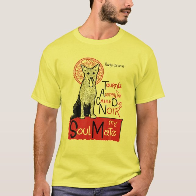 T-shirt Drôle chien de bétail australien (Devant)