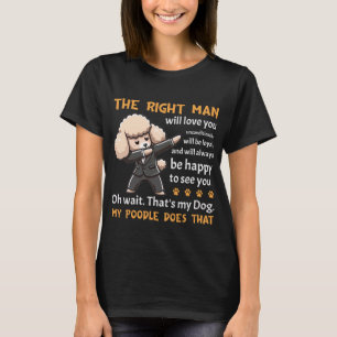 T-shirt Drôle chien de caniche