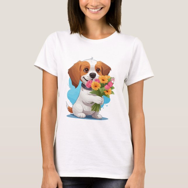 T-shirt Drôle Chien Pour Les Amateurs De Chiens Mignonne (Devant)