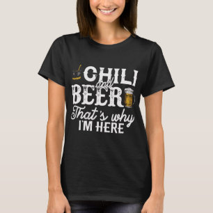 T-shirt Drôle Chili Cook Off Party Beer