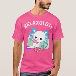 T-shirt Drôle Chilling Axolotl Joke Relaxolotl Salamander
