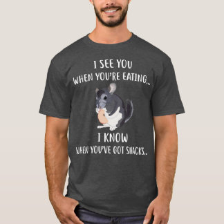 T-shirt Drôle Chinchilla Vêtements Cadeau Je Vois Vos Coll