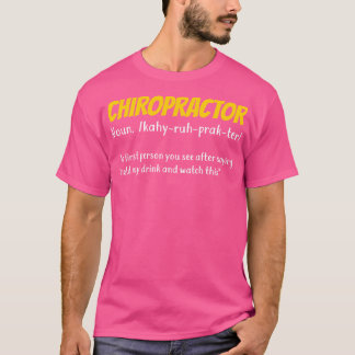 T-shirt Drôle Chiropraticien Chiropratique Cadeau Chiropra