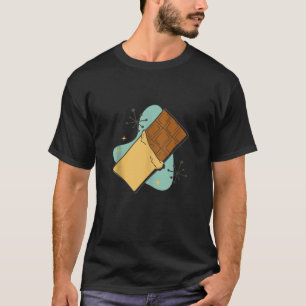 T-shirt Drôle Chocolate Bar Comic Art pour Hommes Femmes E