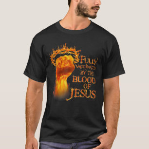 T-shirt Drôle Chrétien Entièrement Vacciné Par Le Sang De