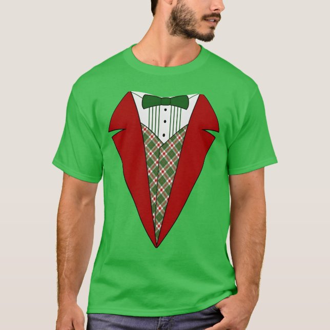 T-shirt Drôle Christmasuedo Red et amis Greenu (Devant)