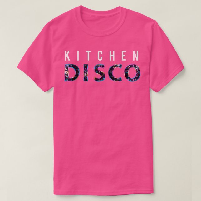 T-shirt Drôle Citation Cuisine Amoureux cuisine disco (Design devant)