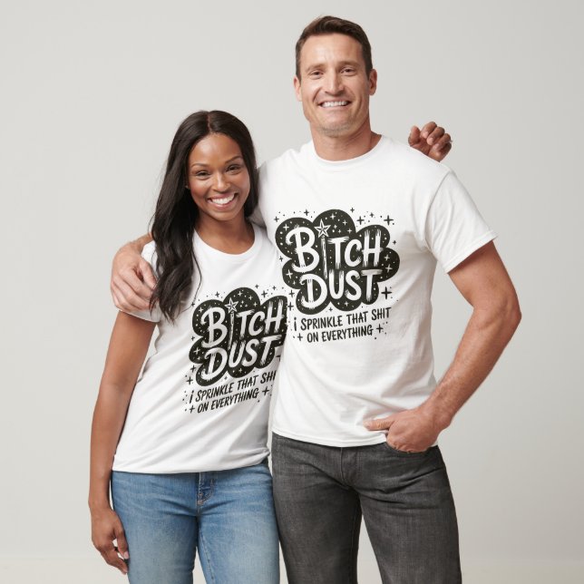 T-shirt Drôle Citation de poussière de sorcière Halloween (Unisexe)