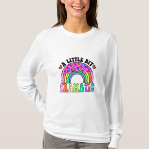 T-shirt Drôle Cite Un Peu Dramatique, De Mignons Donuts.