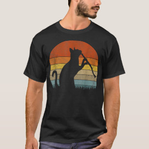 T-shirt Drôle Clarinet Chat Clarinet Lecteur de musique Re