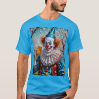 Drôle Clown Boire de la bière Bar Tee