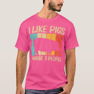T-shirt Drôle Cochon Conception Pour Hommes Femmes Cochon