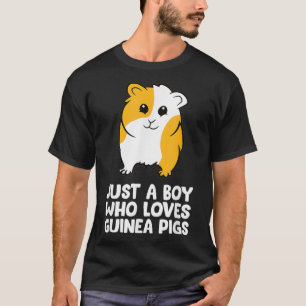 T-shirt Drôle Cochon de Guinée Juste un garçon qui aime le