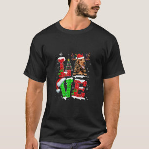 T-shirt Drôle Cocker Spaniel Chien Tree lumières de Noël X