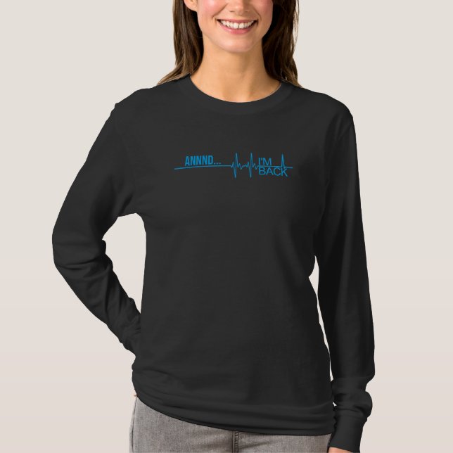 T-shirt Drôle Coeur Attaque Survivor Art Men Femmes Open H (Devant)