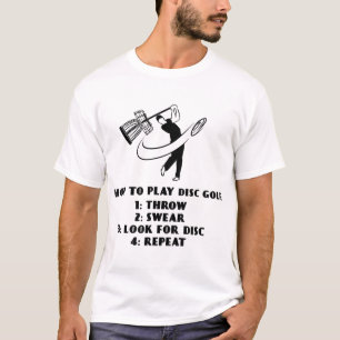 T-shirt Drôle Comment jouer des instructions de golf de di