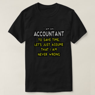 T-shirt Drôle comptable conception cadeau