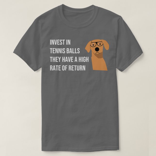 T-shirt Drôle Comptable de chien Conseiller financier Thé  (Design devant)