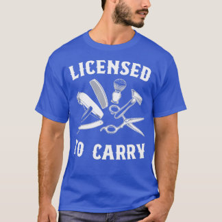 T-shirt Drôle Conception Barber Homme Stylist Barbersho