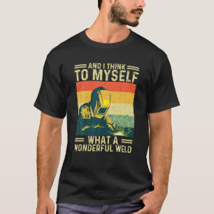 T-shirt Drôle Conception Vintage Soudure Pour Hommes Papa