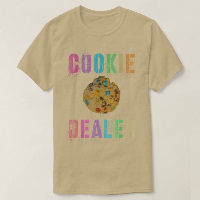 T-shirt Drôle CONCESSIONNAIRE DE COOKIE Accueil Boulangeri (Design devant)