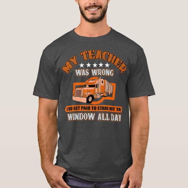 T-shirt Drôle Conducteur de camion Citation cadeau Semi Bi (Devant)