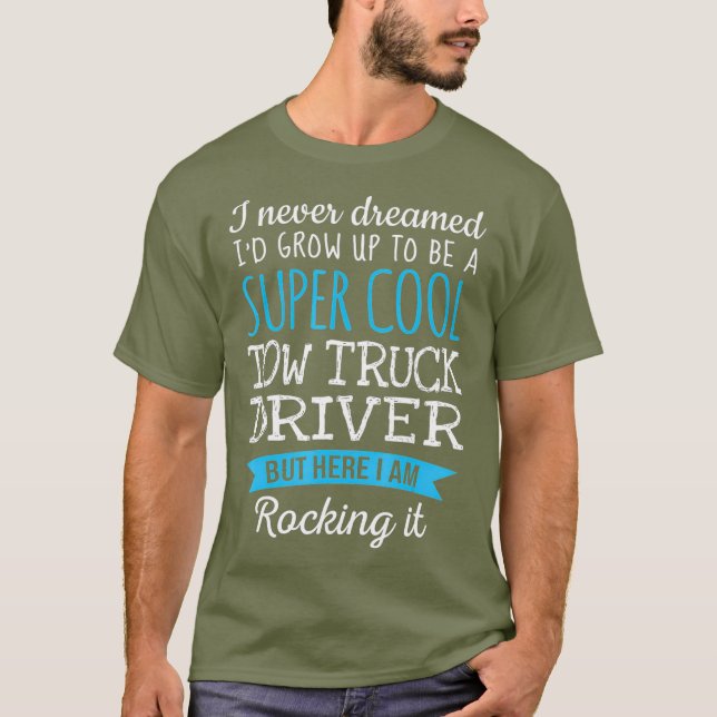 T-shirt Drôle Conducteur de camion de remorque cadeaux d'a (Devant)