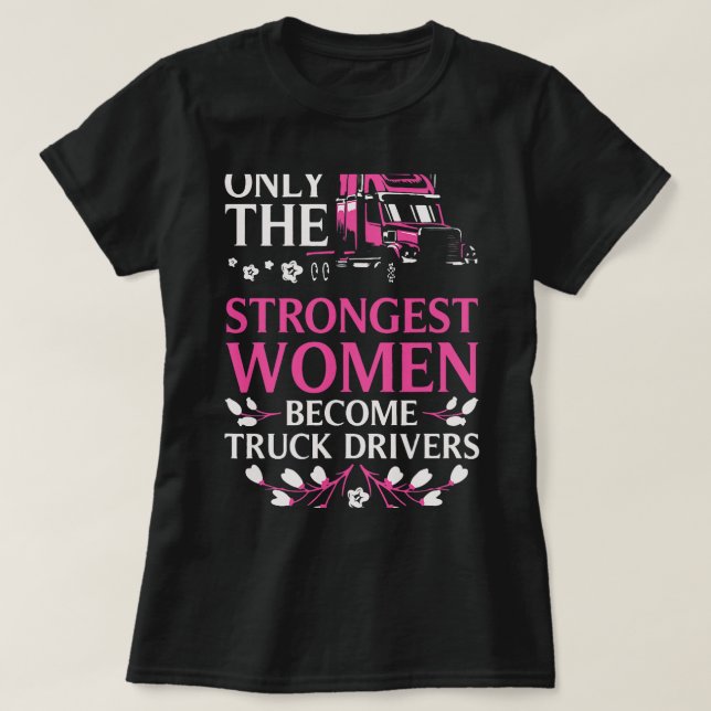 T-shirt Drôle Conducteur de camion pour femmes filles Cami (Design devant)