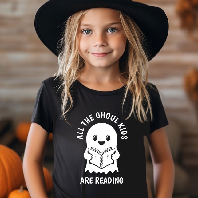 T-Shirt Drôle Cool Ghost GHOUL Les enfants lisent (Get ready for spooky fun! 👻 #FunnyGhostTee #GhoulKidsClub)