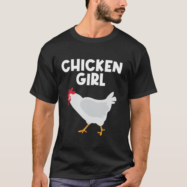 T-shirt Drôle Coq de poulet Poulets Filles Adultes de pous (Devant)