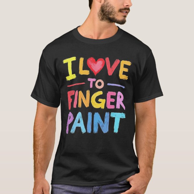 T-shirt Drôle Correspondant J'Aime Les Couples De Peinture (Devant)