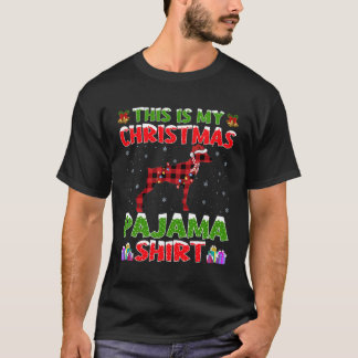T-shirt Drôle Correspondant Miniature Pinscher Pour Noël