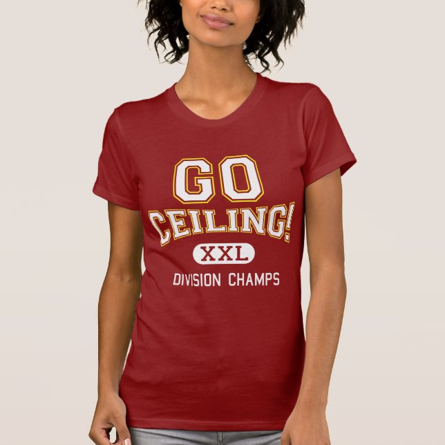 T-shirt DRÔLE ! Costume de fan de plafond (Devant)