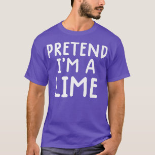 T-shirt Drôle Costume Halloween Lazy Faire semblant Je sui