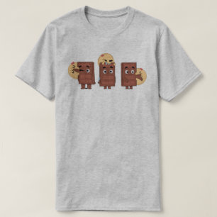 T-shirt Drôle Couple Correspondant Amour Pancake Manger Ch