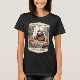 T-shirt Drôle courtepointeur à coudre couturière couturièr