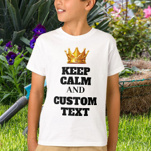 T-shirt Drôle Créez votre propre Conserver le calme et le
