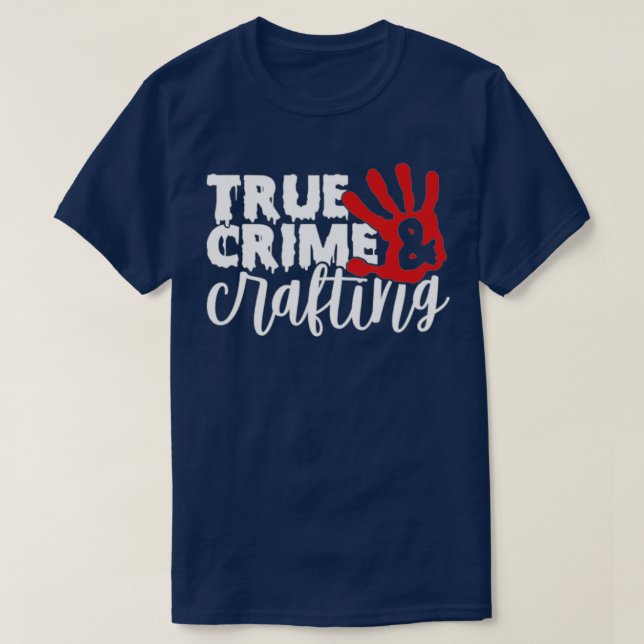T-shirt Drôle crime et artisanat (Design devant)