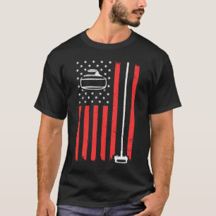 T-shirt Drôle Curling Cadeau Pour Homme Joueuses De Curlin