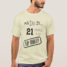 T-shirt drôle customisé d'anniversaire pour