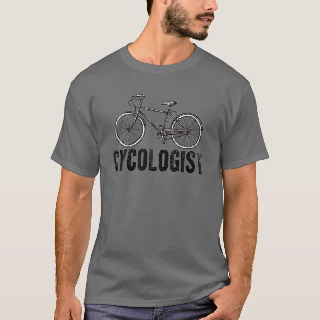 T-shirt Drôle Cycologue Signification Vélo Vélo (Devant)