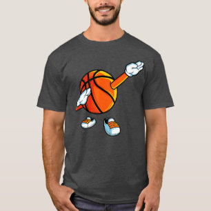 T-shirt Drôle Dabbing Basketball Dancing Ball Jeu En Chaus