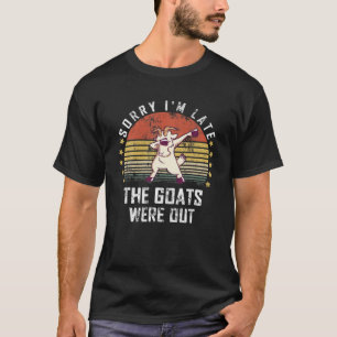 T-shirt Drôle Dabbing Chèvres Aiguille ferme animal drôle