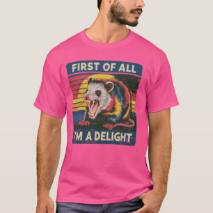 T-shirt Drôle d'abord de tout je suis une jupe délicieuse 