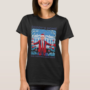 T-shirt Drôle Daddy Accueil Trump laide Sweater de Noël Xm