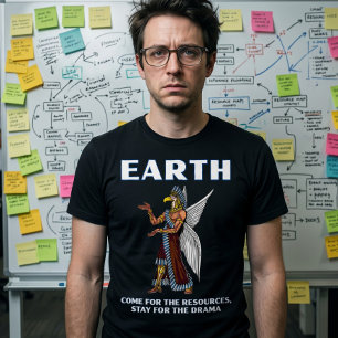 T-shirt Drôle d'Alien Ancien Annunaki UFO