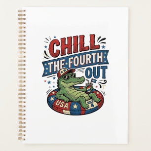 T-shirt drôle d'alligator pour le quatre juillet