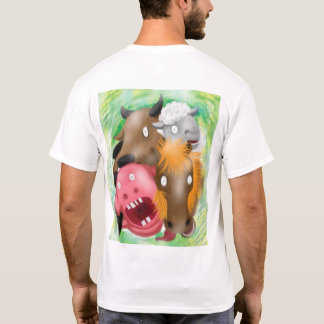 T-shirt drôle d'animaux de dessin animé enlevés pa