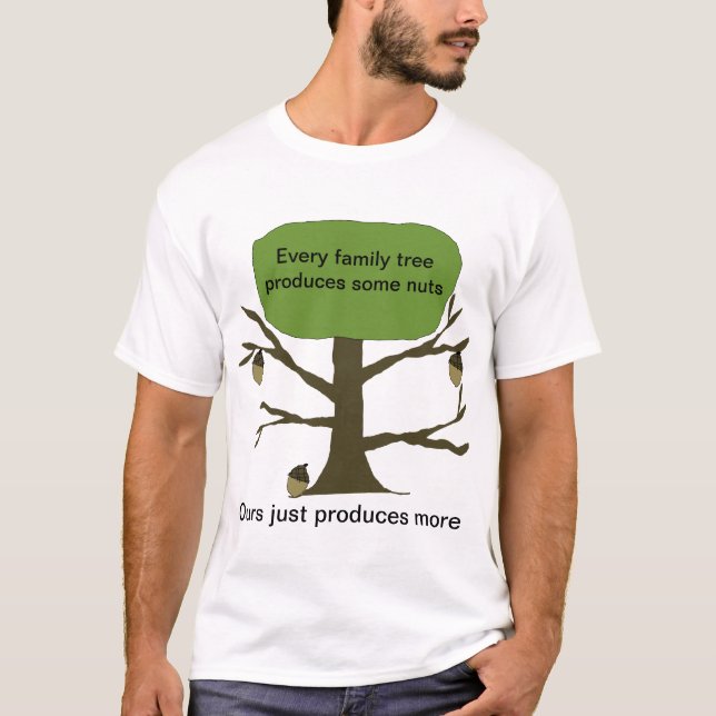 T-shirt drôle d'arbre généalogique (Devant)