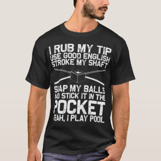 T-shirt Drôle d'art de billard pour les joueurs de 8 Ball 